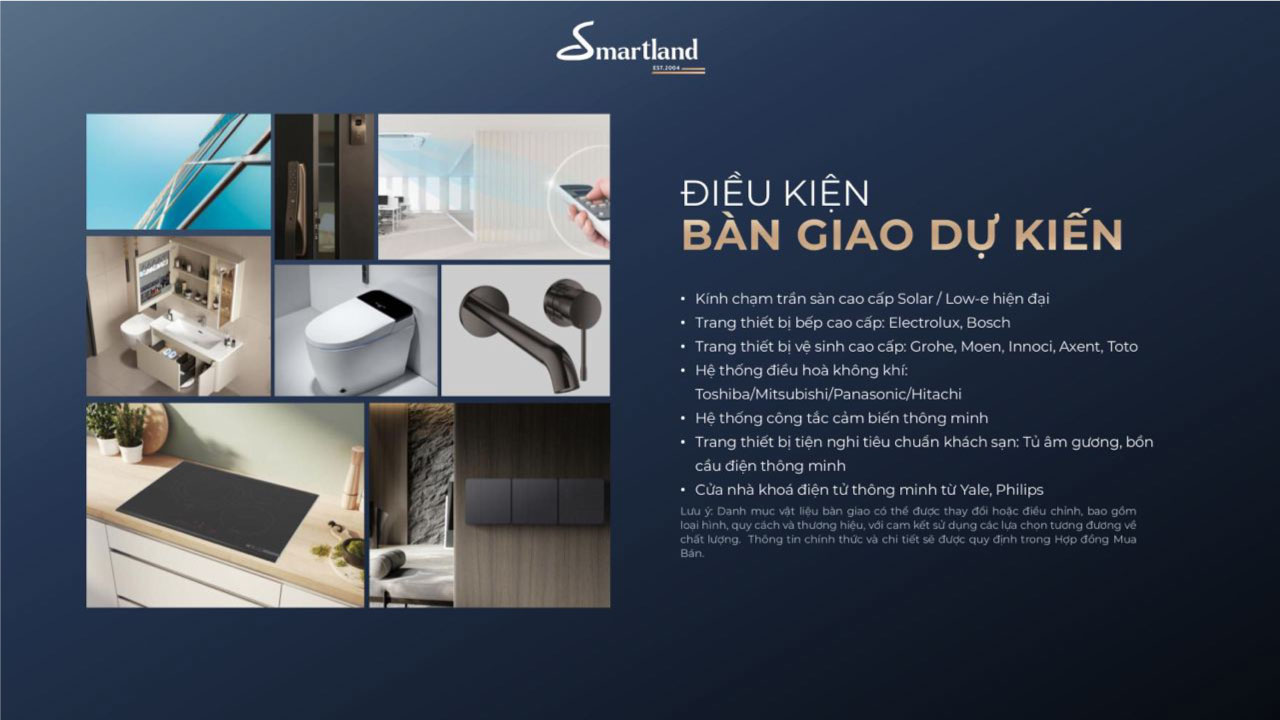 điều kiện bàn giao imperia signature