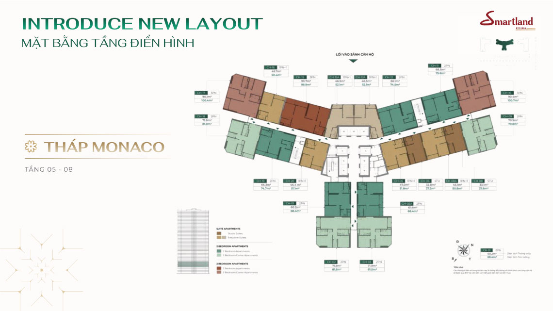 mặt bằng toà imperia signature